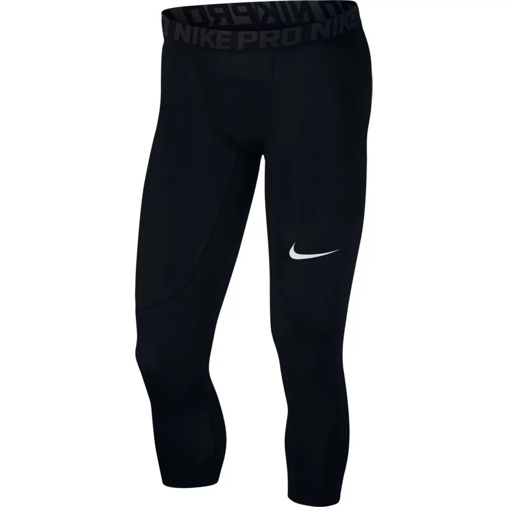 FLAWED Nike Black 3/4 Length Training Tights Size Medium
